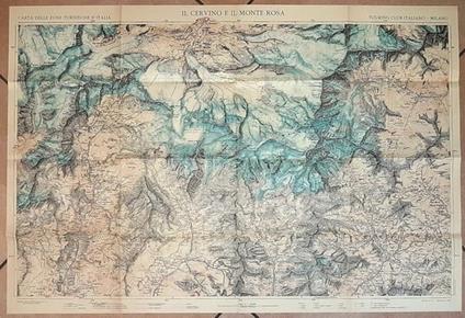 N. 4 Carte Delle Zone Turistiche D'Italia (Scala 1:50.000): 1) Il Cervino E Il Monte Rosa 2) Bolzano E Dintorni 3) Merano E Dintorni 4) Val Gardena, Catinaccio, Gruppo Di Sella, Marmolada Di: Touring Club Italiano - copertina