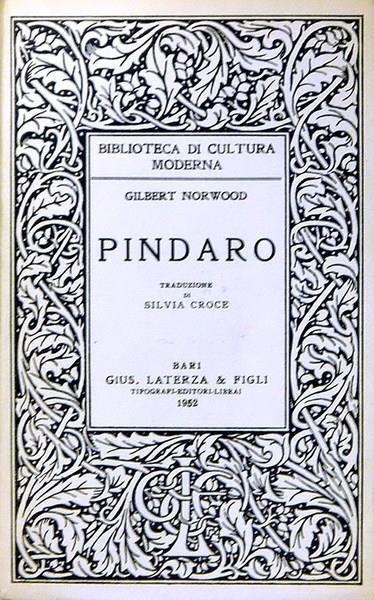 Pindaro - Gilbert Norwood - copertina