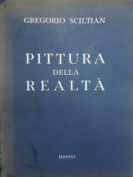 Pittura Della Realtà - Gregorio Sciltian - copertina