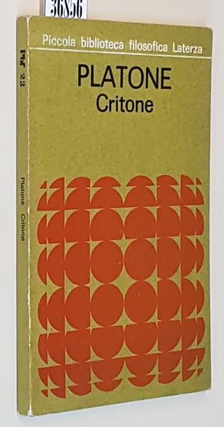 Platone Critone - Manara Valgimigli - copertina