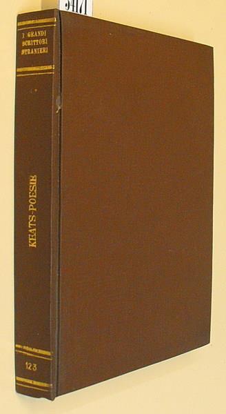 Poesie A Cura Di Augusta Grosso-Guidetti - John Keats - copertina