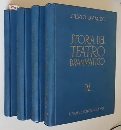 Storia Del Teatro Drammatico (Vol. I, Ii, Iii E Iv) - Silvio D'Amico - copertina