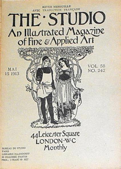 The Studio An Illustrated Magazine Of Fine E Applied Art Vol. 58 N. 242 (15 Mai 1913) Di: Edited By Charles Holme - copertina
