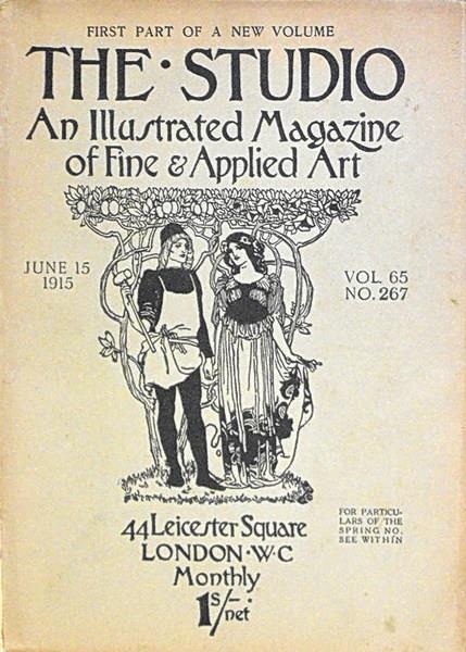 The Studio An Illustrated Magazine Of Fine E Applied Art Vol. 65 N. 267 (15 June 1915) First Part Of A New Volume Di: Edited By Charles Holme - copertina