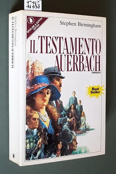 Il Testamento Auerbach - Stephen Birmingham - copertina
