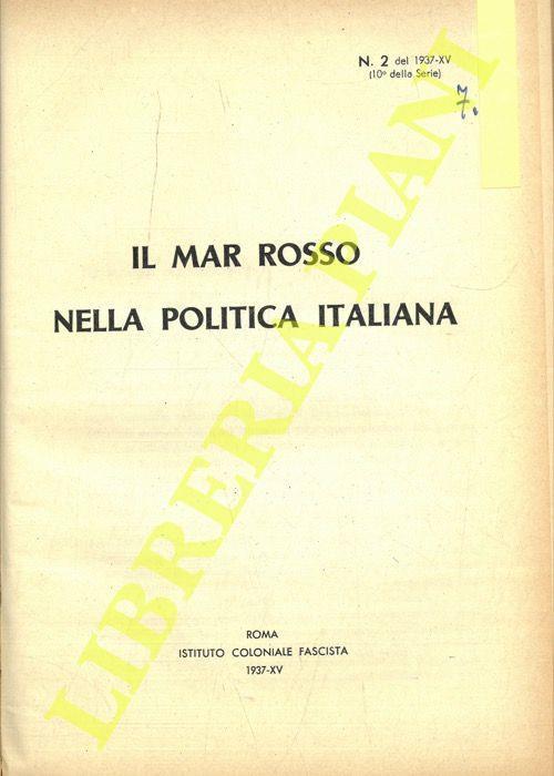 Il Mar Rosso nella politica italiana - Tommaso Santoro - copertina