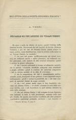 Due parole sui tufi leucitici dei vulcani tirreni
