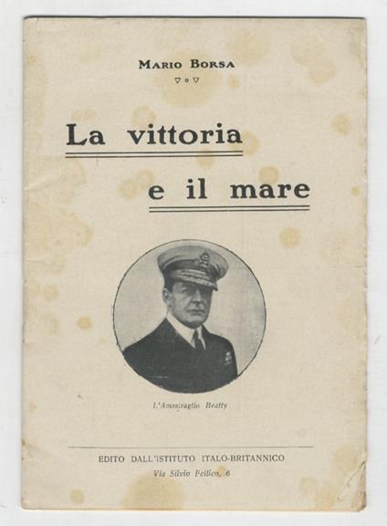 La vittoria e il mare - Mario Borsa - copertina