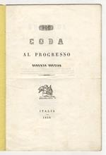 Una coda al progresso. Scherzo poetico