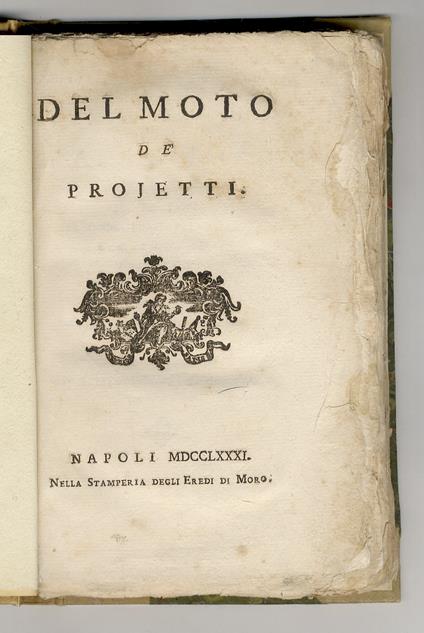 DEL moto de' projetti - copertina