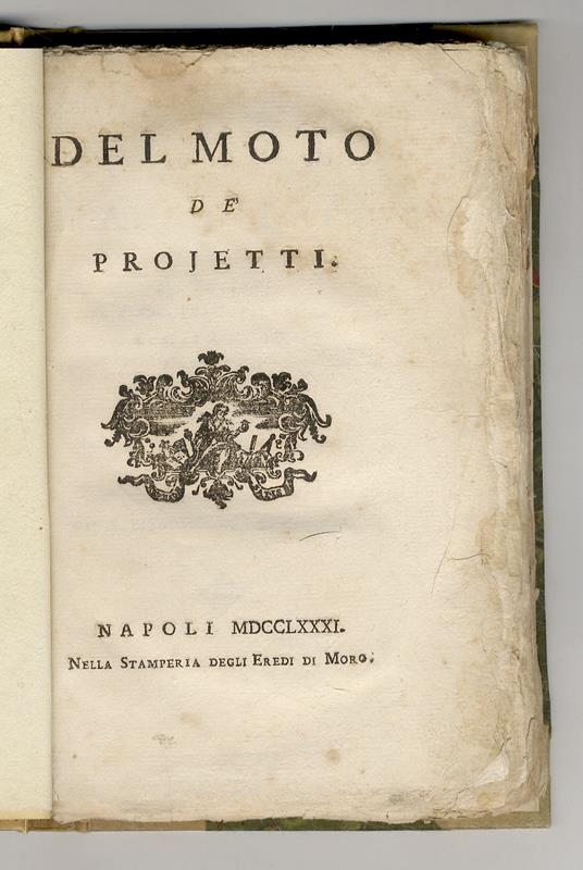 DEL moto de' projetti - copertina