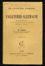 Angleterre - Allemange. Histoire littéraire. Notices biographiques et critiques. Morceaux choisis. (Deuxième édition)