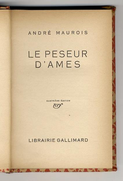 Le peseur d'ames. 4ème édition - copertina