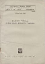 Incapacità naturale e suoi riflessi in diritto cambiario