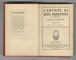 L' estate di San Martino. (St. Martin's Summer). Traduzione dall'inglese di Alfredo Pitta