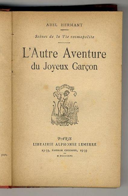 L' Autre Aventure du Joyeux Garçon - Abel Hermant - copertina
