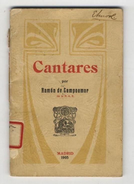 Cantares - Ramon de Campoamor - copertina