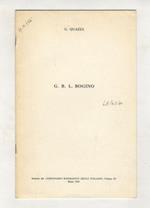 G.B.L. Bogino. Estratto dal Dizionario biografico degli Italiani volume XI