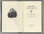 Boswell's London Journal 1762-63. Edited and Introduced by Frederick A. Pottle