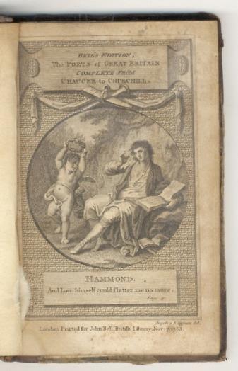 The Poetical Works (...) Containing his Love Elegies, etc., etc. etc - James Hammond - copertina