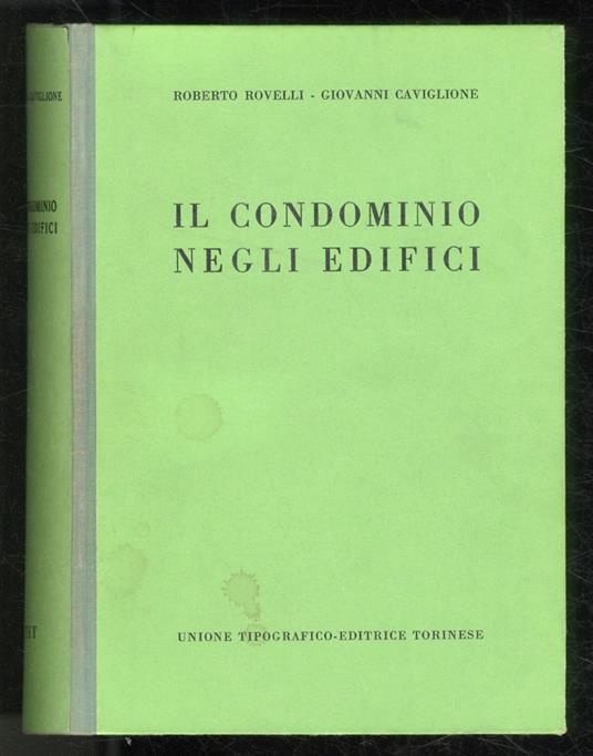 Il condominio negli edifici - Roberto Rovelli - copertina
