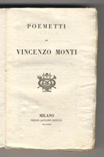Poemetti di Vincenzo Monti