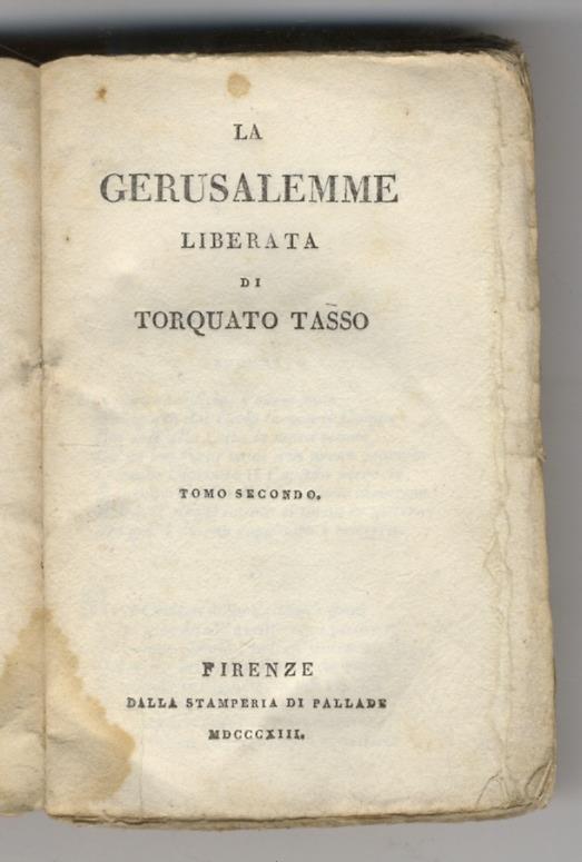 La Gerusalemme Liberata - Torquato Tasso - copertina
