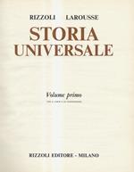 Storia universale. Volume primo [ - volume secondo]