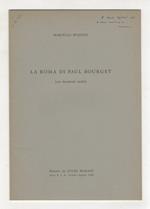 La Roma di Paul Bourget (con documenti inediti)