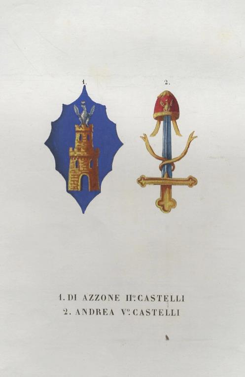 AZZONE II°. CASTELLI. Andrea V°. Castelli - copertina
