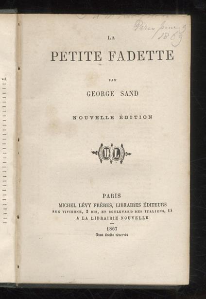 La petite Fadette. Nouvelle édition - copertina