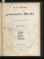 Gesammelte Werke. Neue rechtmassige Ausgabe. Erster Band & Zweiter Band