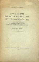 Nuove ricerche intorno al machiavellismo nel Rinascimento inglese. I: machiavellismo e polemiche politiche nel manoscritto harleiano 967. (Estratto da: La Rinascita)