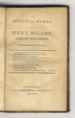 The Poetical Works (...) Containing his Miscellanies, Prologues, Translations, Imitations, etc. etc. etc. With the Life of the Author