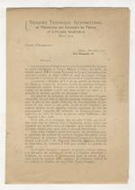 CONGRÈS Technique International de Prevention des Accidents du Travail et d'Hygiène Industrielle, Milan 1912. Raccolta delle 55 comunicazioni e relazioni presentate al Congresso