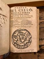 Uniuersale discrittione del teatro del cielo, et della terra. Di Gioseppe Rosaccio cosmografo, & dottore in filosofia Nel quale si tratta brevemente dell' ordine delle sfere, & sua grandezza... con una copiosa tauola... Dall' Autore adornato con figu