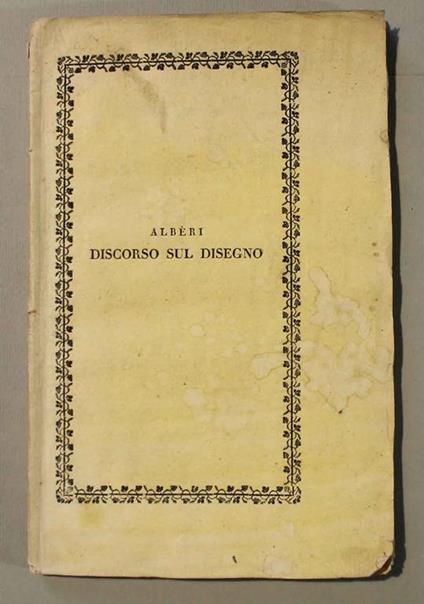 Discorso sul disegno - Francesco Alberi - copertina
