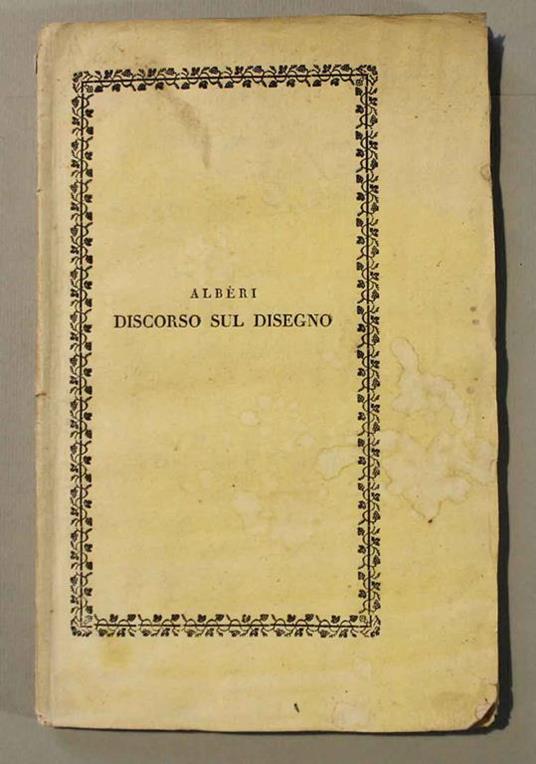 Discorso sul disegno - Francesco Alberi - copertina