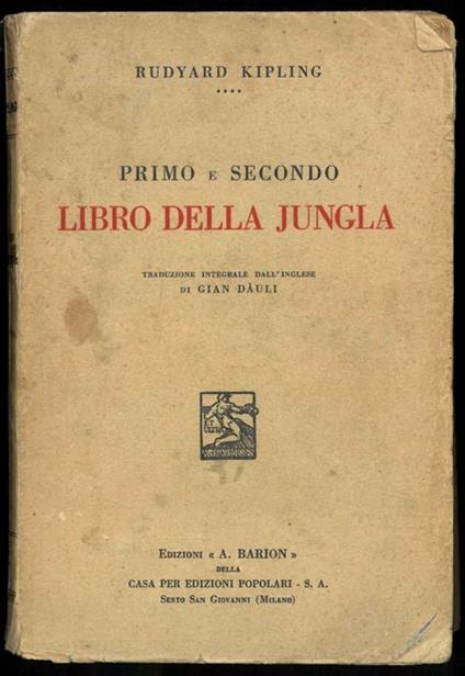 Primo e secondo Libro della Jungla - Rudyard Kipling - copertina