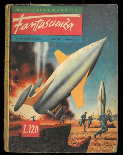 Fantascienza. N.4 - Febbraio 1955 - Livio Garzanti - copertina