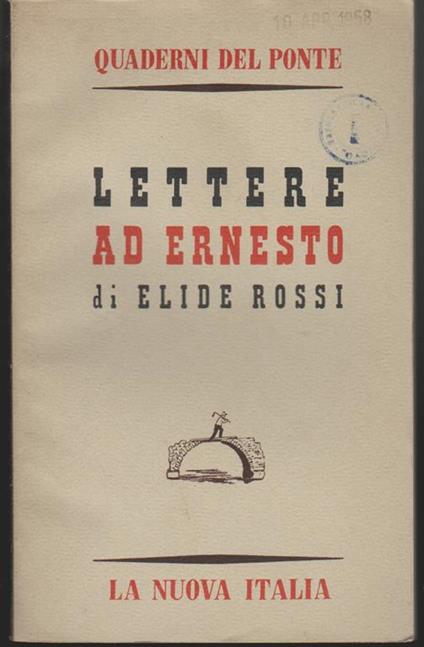 Lettere ad Ernesto - Elide Rossi - copertina