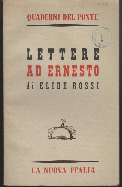 Lettere ad Ernesto - Elide Rossi - copertina