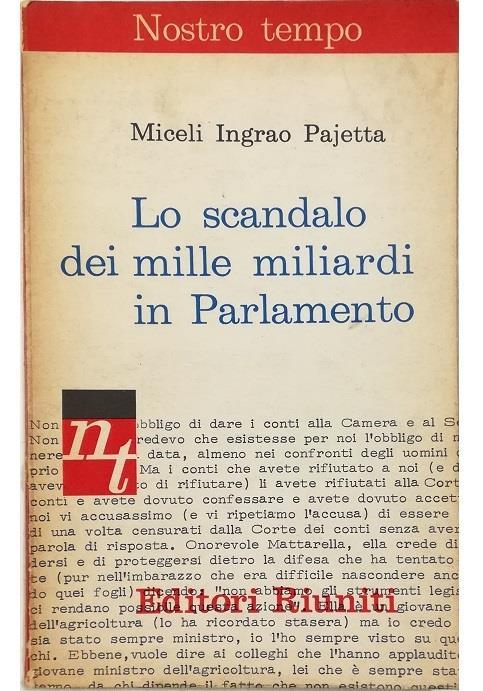 Lo scandalo dei mille miliardi in Parlamento - copertina