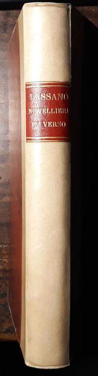 I novellieri italiani in verso indicati e descritti - Giambattista Passano - copertina