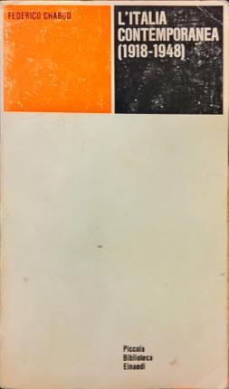 L’Italia contemporanea (1918-1948) - Federico Chabod - copertina