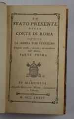 Lo stato presente della Corte di Roma… Edizione rivista, corretta, ed accresciuta dall'Autore