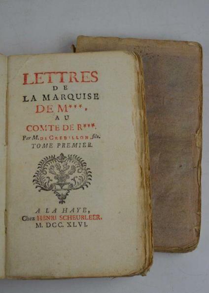 Lettres de La Marquise de M*** au Comte De R***.. - Crébillon (figlio) - copertina
