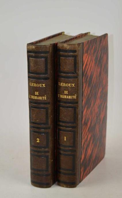 De l'Humanité, de son principe, et de son avenir, où se trouve exposée la vraie définition de la religion, et où l'on explique le sens, la suite et l'enchaînement du mosaïsme et du christianisme - Pierre Leroux - copertina