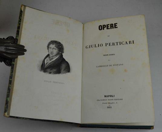 Opere - Giulio Perticari - copertina