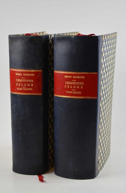 Christophe Colomb son origine, sa vie, ses voyages, sa famille & ses descendants d'après des documents inédits tirés des archives de Génes, de Savone, de Séville et de Madrid. Etudes dHistoire Critique… - Henry Harrisse - copertina
